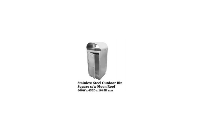 Stainless Steel Bin Square c/w Open Top