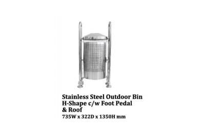 Stainless Steel Bin Square c/w Open Top