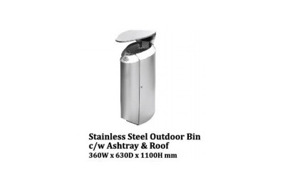Stainless Steel Bin Square c/w Open Top