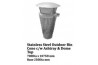 Stainless Steel Outdoor Bin Cone c/w Ashtray & Dome Top