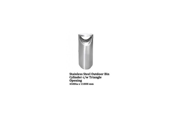 Stainless Steel Bin Square c/w Open Top
