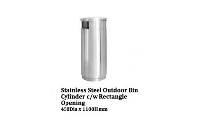 Stainless Steel Bin Square c/w Open Top