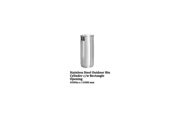 Stainless Steel Bin Square c/w Open Top