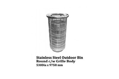 Stainless Steel Bin Square c/w Open Top