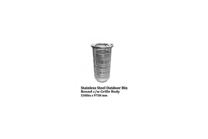 Stainless Steel Bin Square c/w Open Top