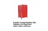 Powder Coated Outdoor Bin Cabinet c/w Flap Door